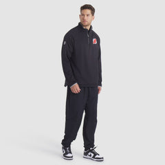 New Jersey Devils Fanatics Authentic Pro Rink Raglan Quarter-Zip Pullover On Sale