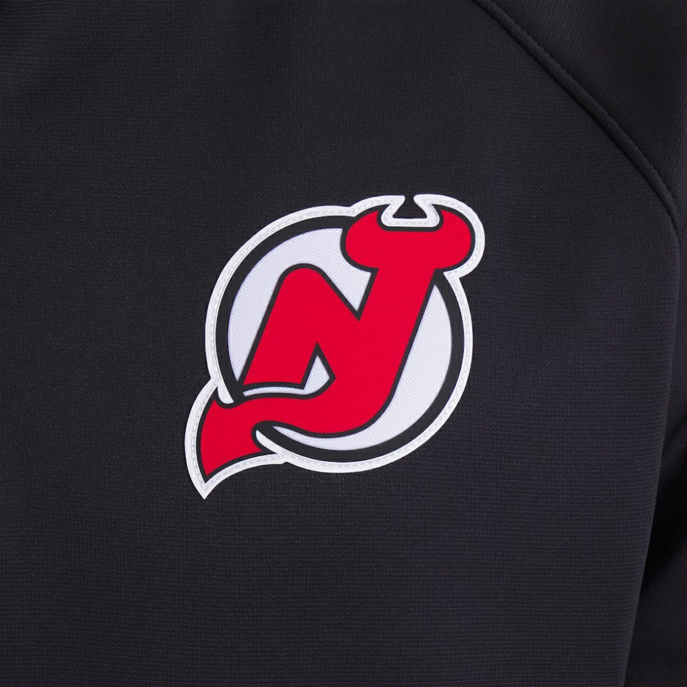 New Jersey Devils Fanatics Authentic Pro Rink Raglan Quarter-Zip Pullover On Sale