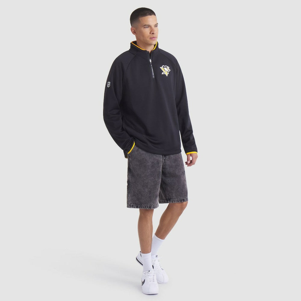 Pittsburgh Penguins Fanatics Authentic Pro Rink Raglan Quarter-Zip Pullover Sale