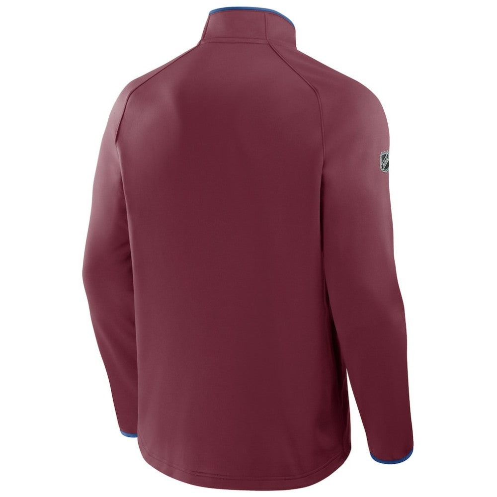 Colorado Avalanche Fanatics Authentic Pro Rink Raglan Quarter-Zip Pullover Discount