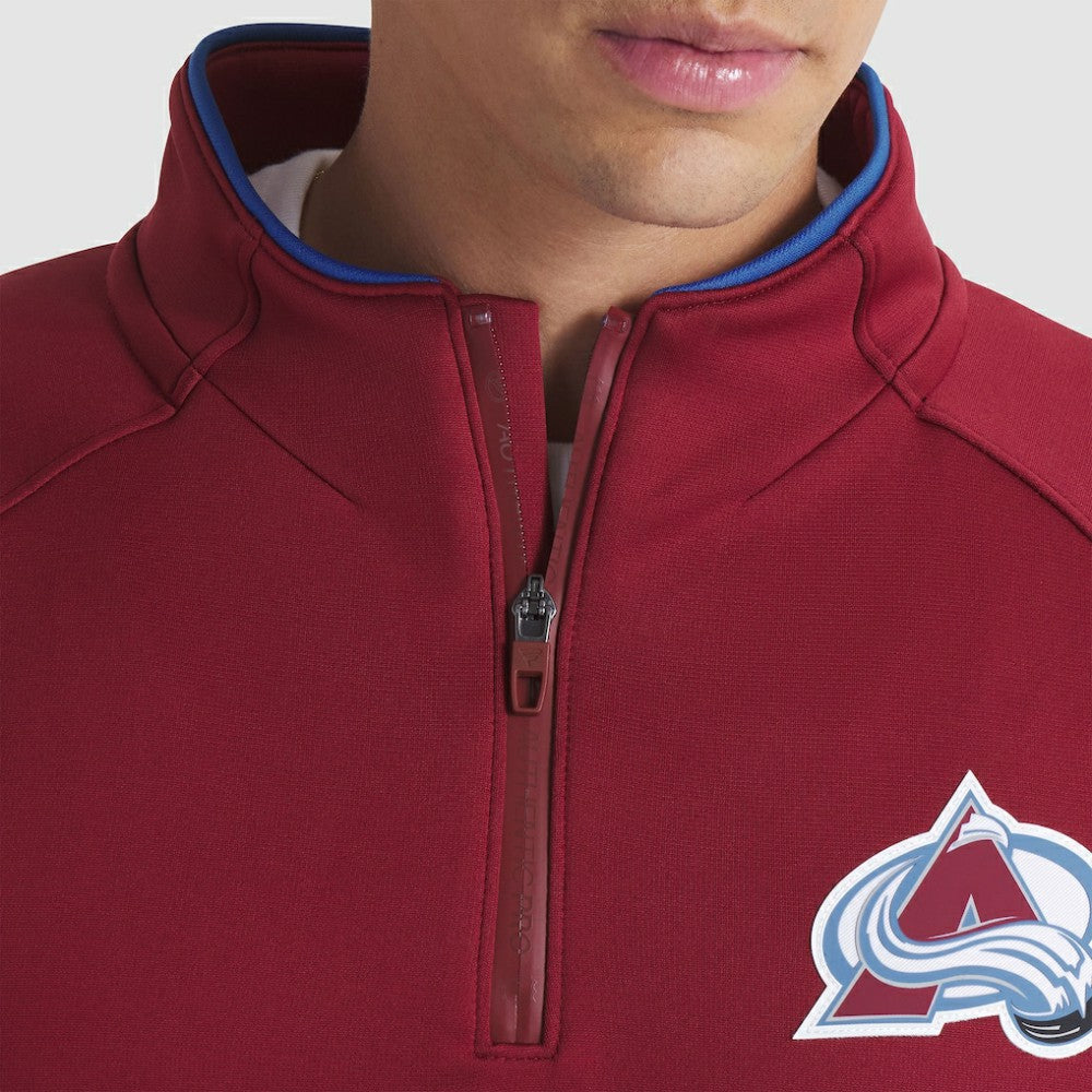 Colorado Avalanche Fanatics Authentic Pro Rink Raglan Quarter-Zip Pullover Discount