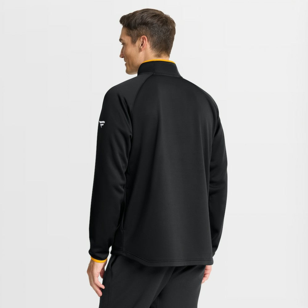 Boston Bruins Fanatics Authentic Pro Rink Raglan Quarter-Zip Pullover On Sale