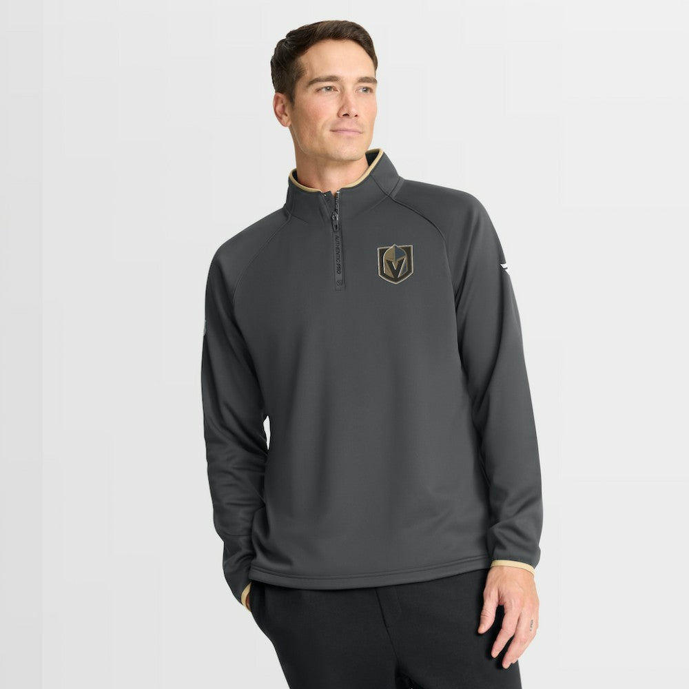 Vegas Golden Knights Fanatics Authentic Pro Rink Raglan Quarter-Zip Pullover Outlet