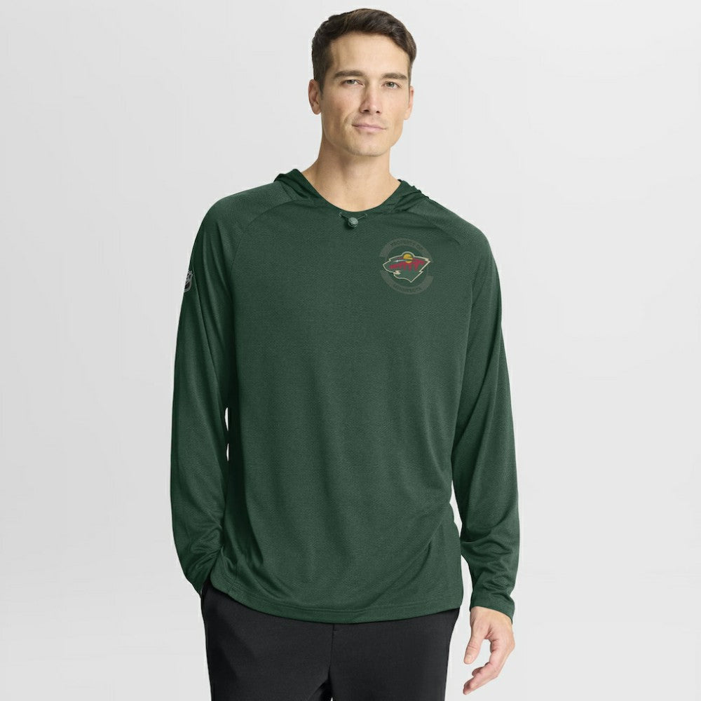 Minnesota Wild Fanatics Authentic Pro Rink Hoodie Sale