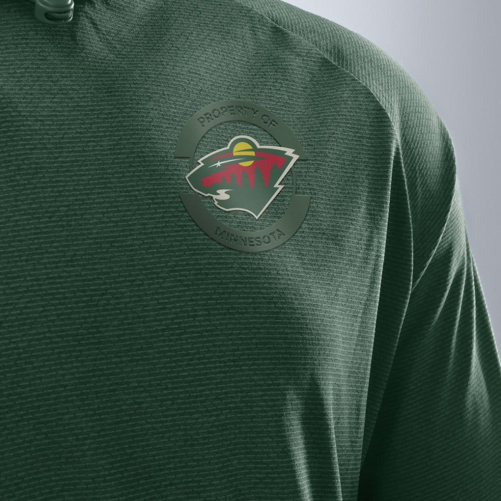 Minnesota Wild Fanatics Authentic Pro Rink Hoodie Sale