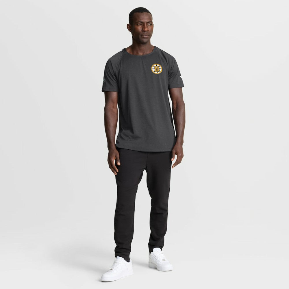 Boston Bruins Fanatics Authentic Pro Rink Raglan Performance T-Shirt On Sale