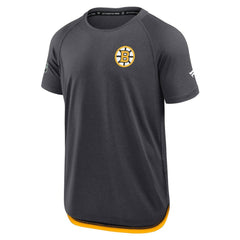 Boston Bruins Fanatics Authentic Pro Rink Raglan Performance T-Shirt On Sale