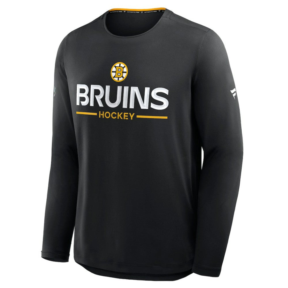 Boston Bruins Fanatics Authentic Pro Rink Tech Long Sleeve T-Shirt Online