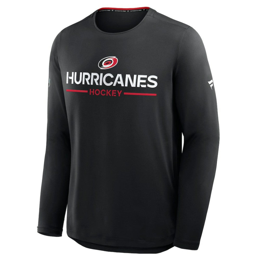 Carolina Hurricanes Fanatics Authentic Pro Rink Tech Long Sleeve T-Shirt Sale