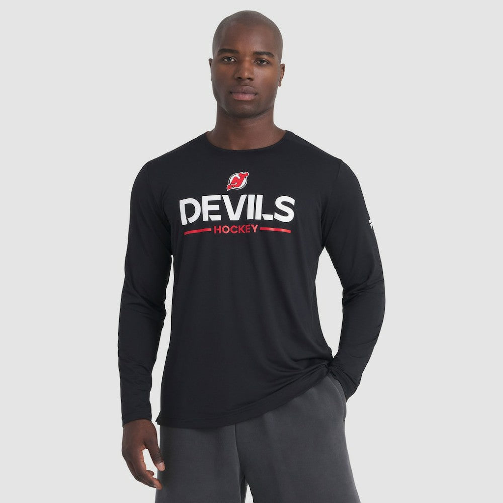 New Jersey Devils Fanatics Authentic Pro Rink Tech Long Sleeve T-Shirt Sale
