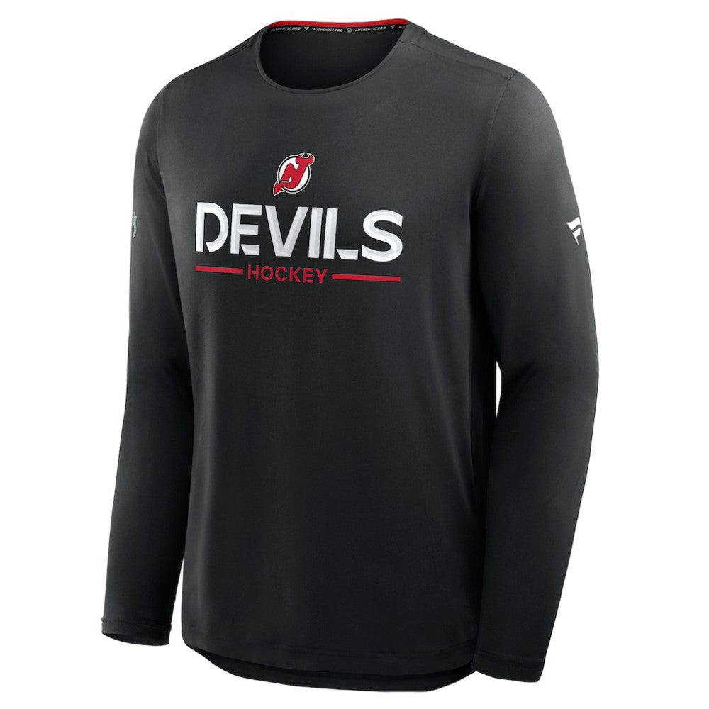 New Jersey Devils Fanatics Authentic Pro Rink Tech Long Sleeve T-Shirt Sale