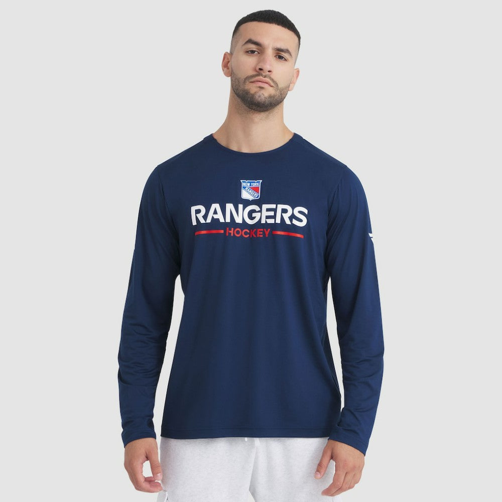 New York Rangers Fanatics Authentic Pro Rink Tech Long Sleeve T-Shirt Outlet