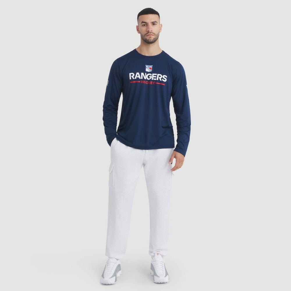 New York Rangers Fanatics Authentic Pro Rink Tech Long Sleeve T-Shirt Outlet