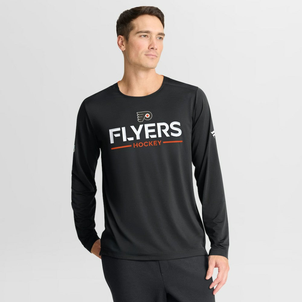 Philadelphia Flyers Fanatics Authentic Pro Rink Tech Long Sleeve T-Shirt For Sale