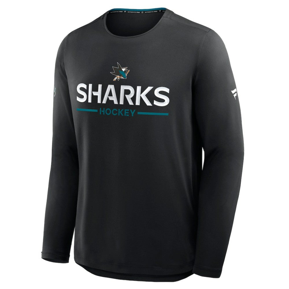 San Jose Sharks Fanatics Authentic Pro Rink Tech Long Sleeve T-Shirt Outlet