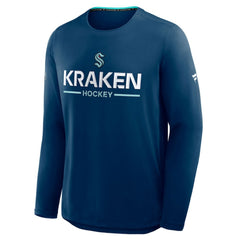 Seattle Kraken Fanatics Authentic Pro Rink Tech Long Sleeve T-Shirt For Sale
