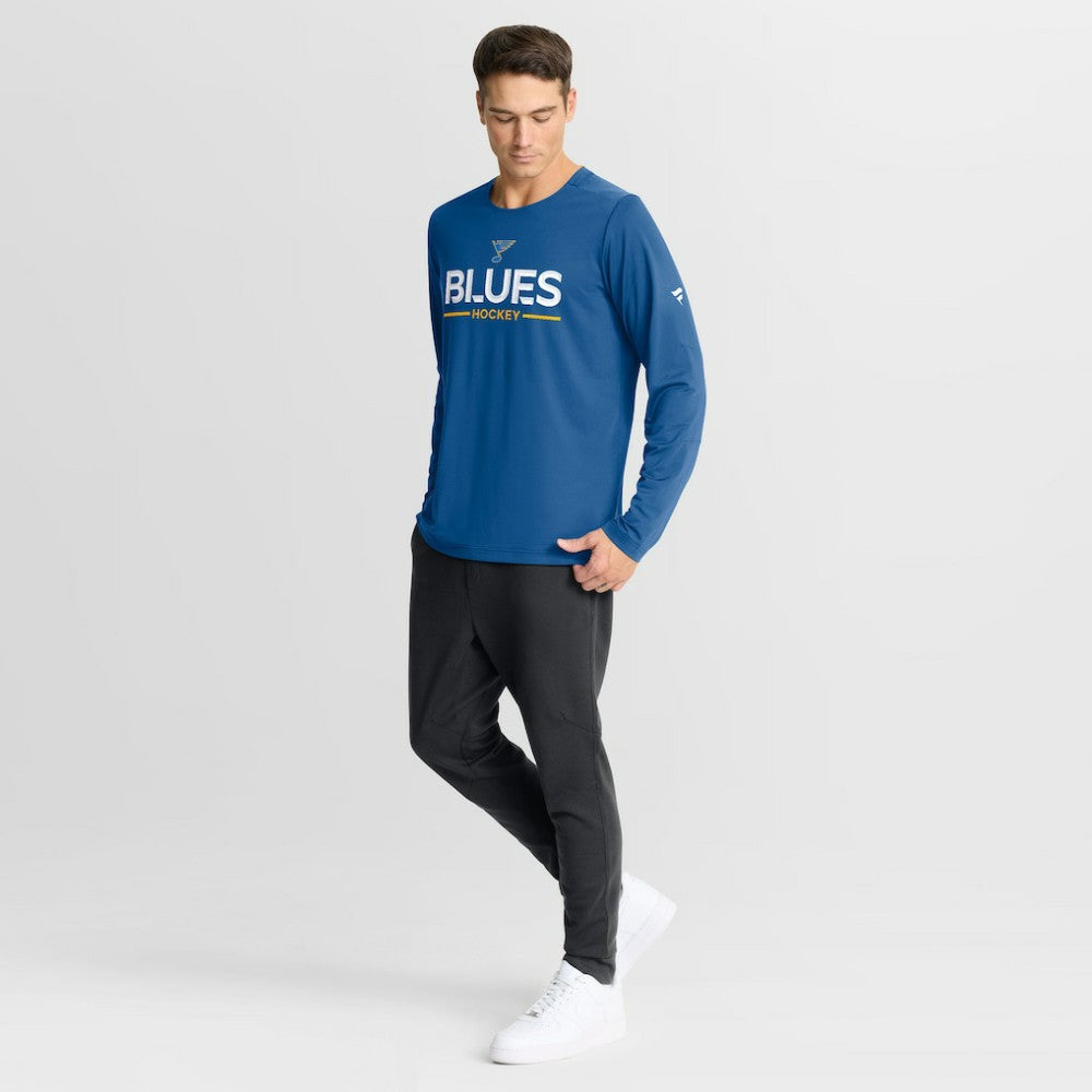 St. Louis Blues Fanatics Authentic Pro Rink Tech Long Sleeve T-Shirt Sale