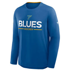 St. Louis Blues Fanatics Authentic Pro Rink Tech Long Sleeve T-Shirt Sale