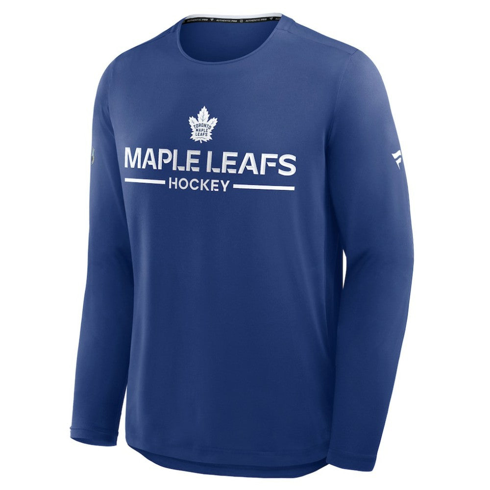 Toronto Maple Leafs Fanatics Authentic Pro Rink Tech Long Sleeve T-Shirt On Sale