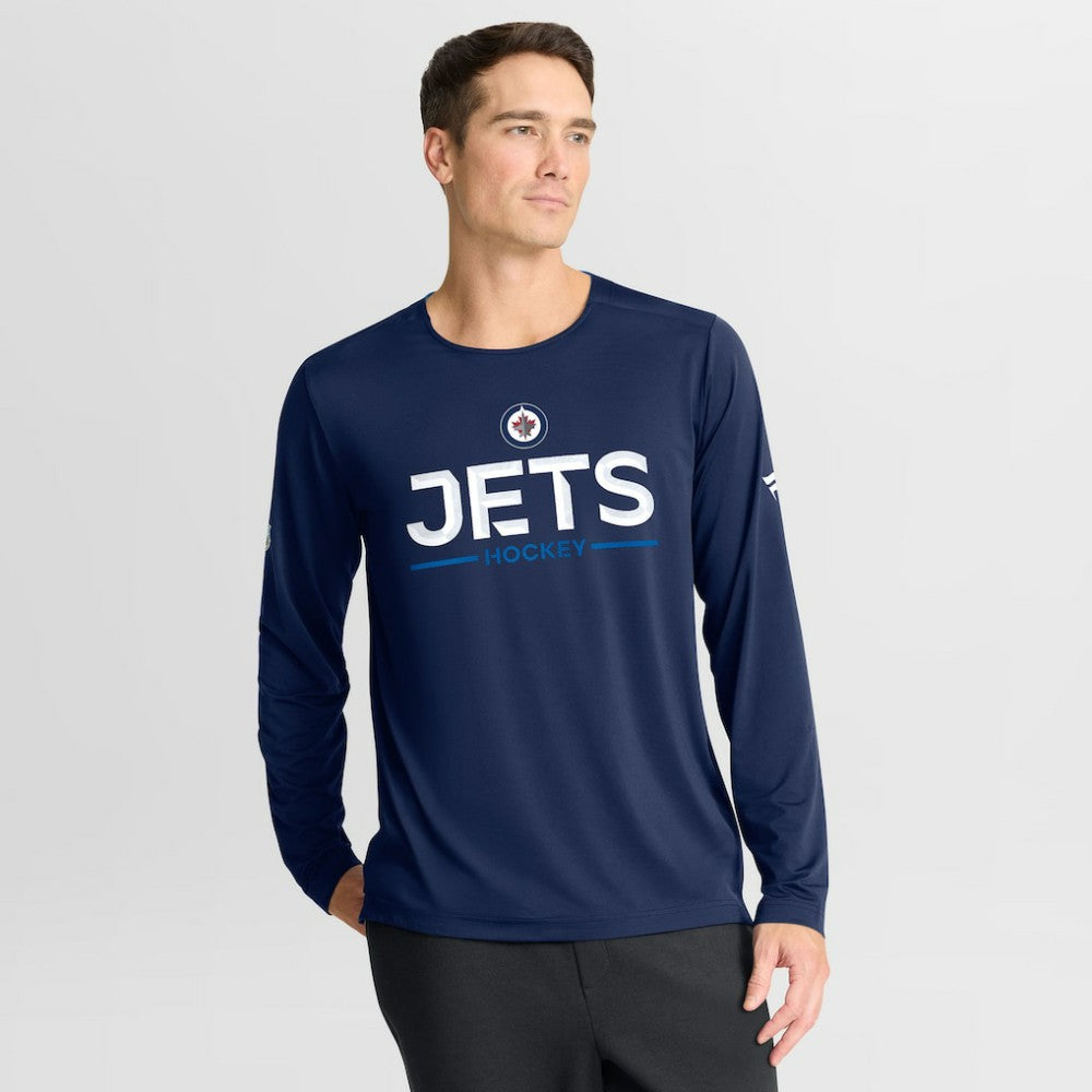 Winnipeg Jets Fanatics Authentic Pro Rink Tech Long Sleeve T-Shirt Outlet