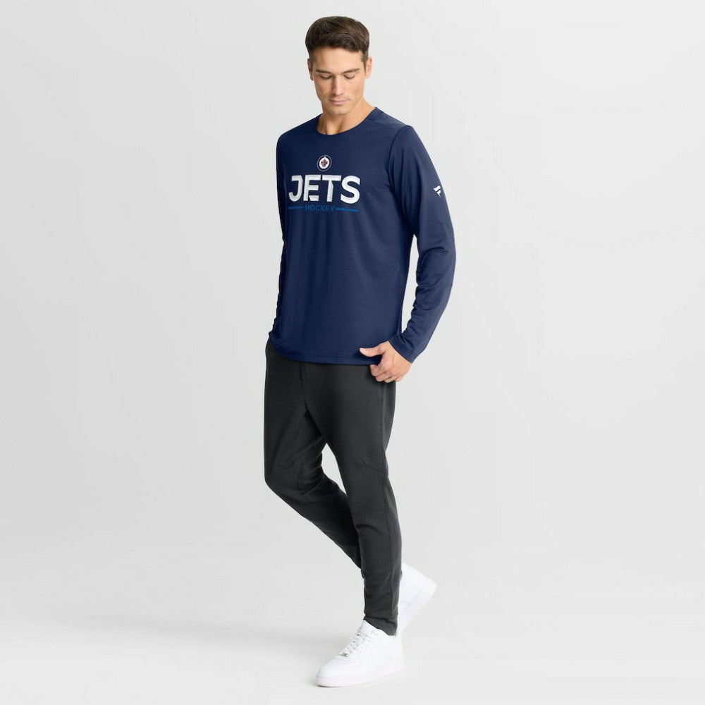 Winnipeg Jets Fanatics Authentic Pro Rink Tech Long Sleeve T-Shirt Outlet