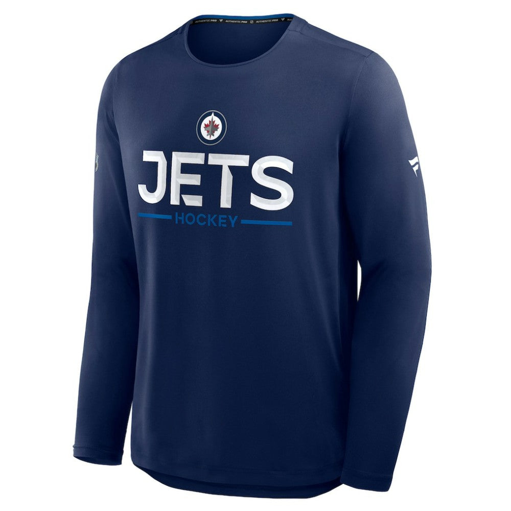 Winnipeg Jets Fanatics Authentic Pro Rink Tech Long Sleeve T-Shirt Outlet