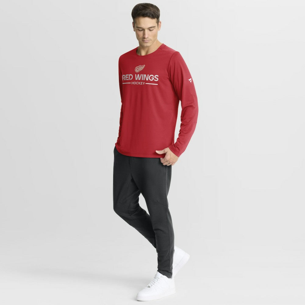 Detroit Red Wings Fanatics Authentic Pro Centennial Rink Tech Long Sleeve T-Shirt Discount