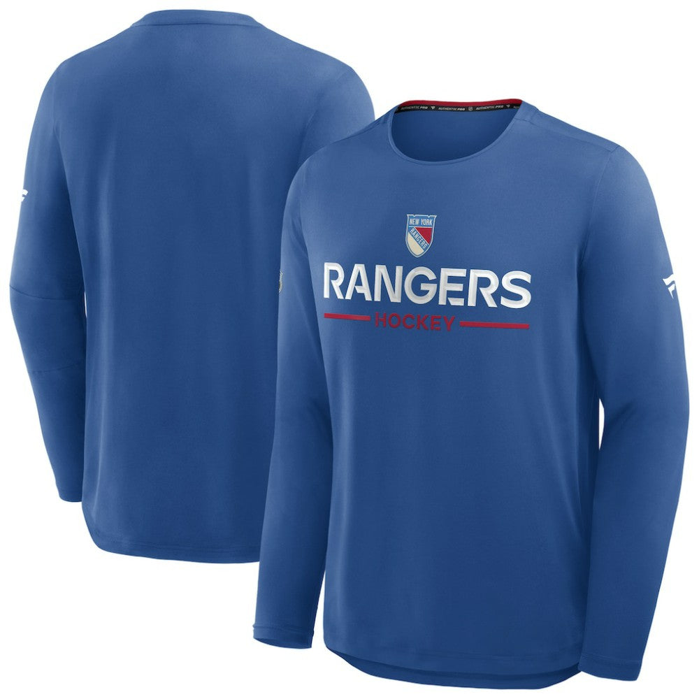 New York Rangers Fanatics Authentic Pro Rink Centennial Tech Long Sleeve T-Shirt Online