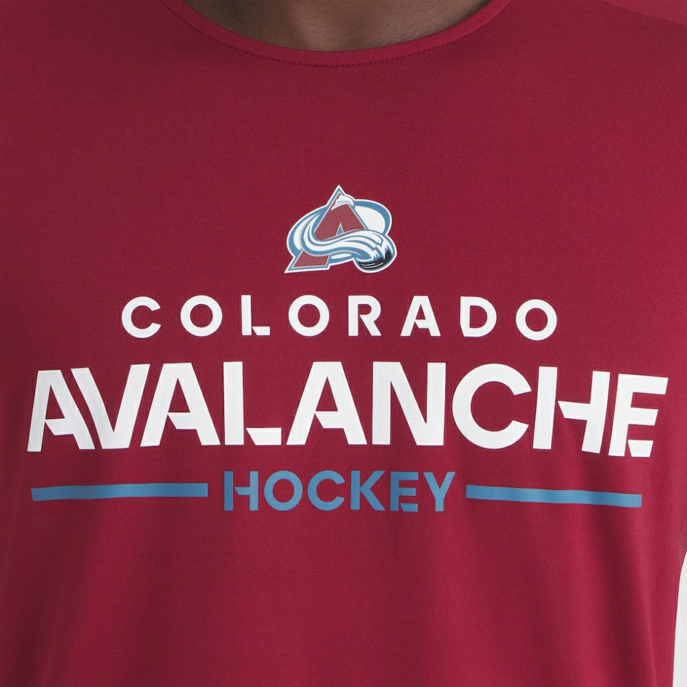 Colorado Avalanche Fanatics Authentic Pro Rink Tech T-Shirt On Sale