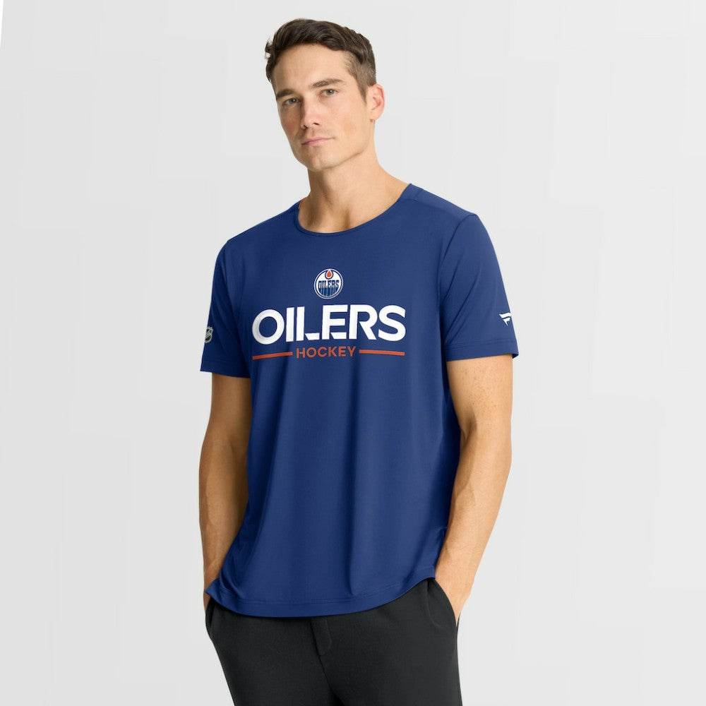 Edmonton Oilers Fanatics Authentic Pro Rink Tech T-Shirt Discount