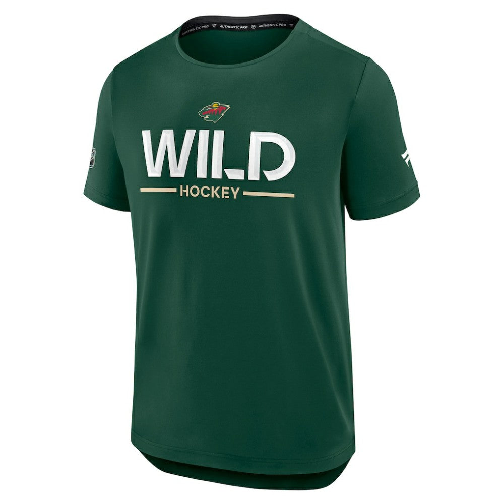 Minnesota Wild Fanatics Authentic Pro Rink Tech T-Shirt Sale
