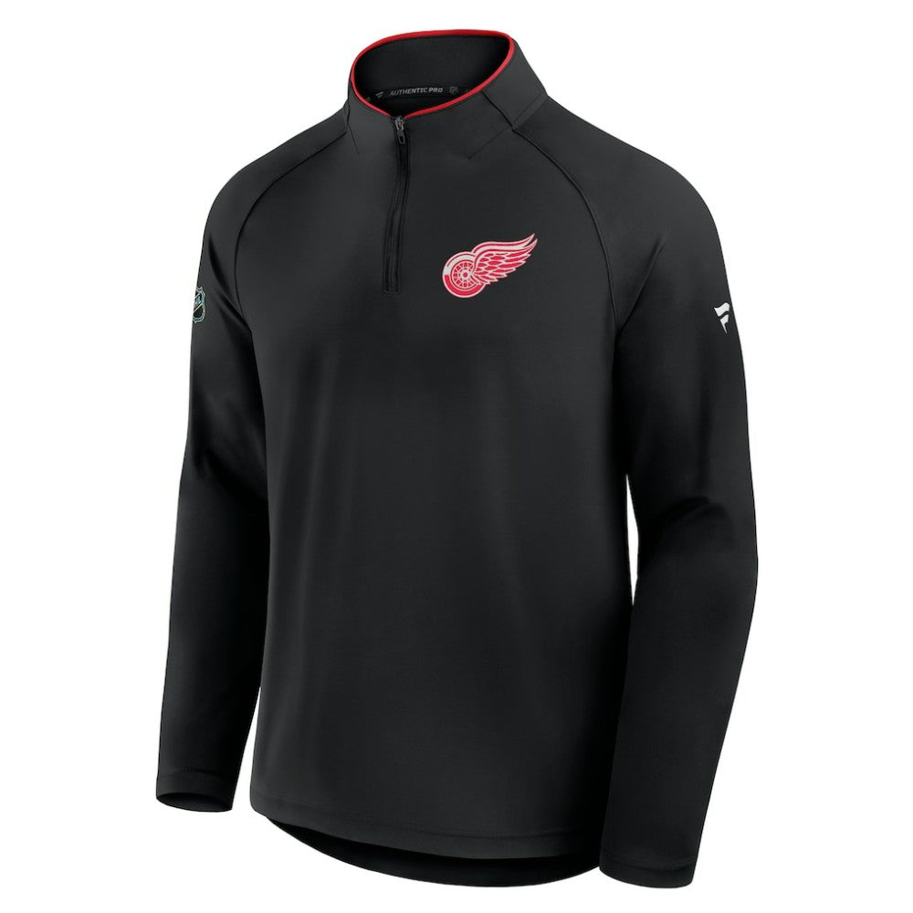 Detroit Red Wings Fanatics Authentic Pro Rink Training Quarter-Zip Pullover Sale