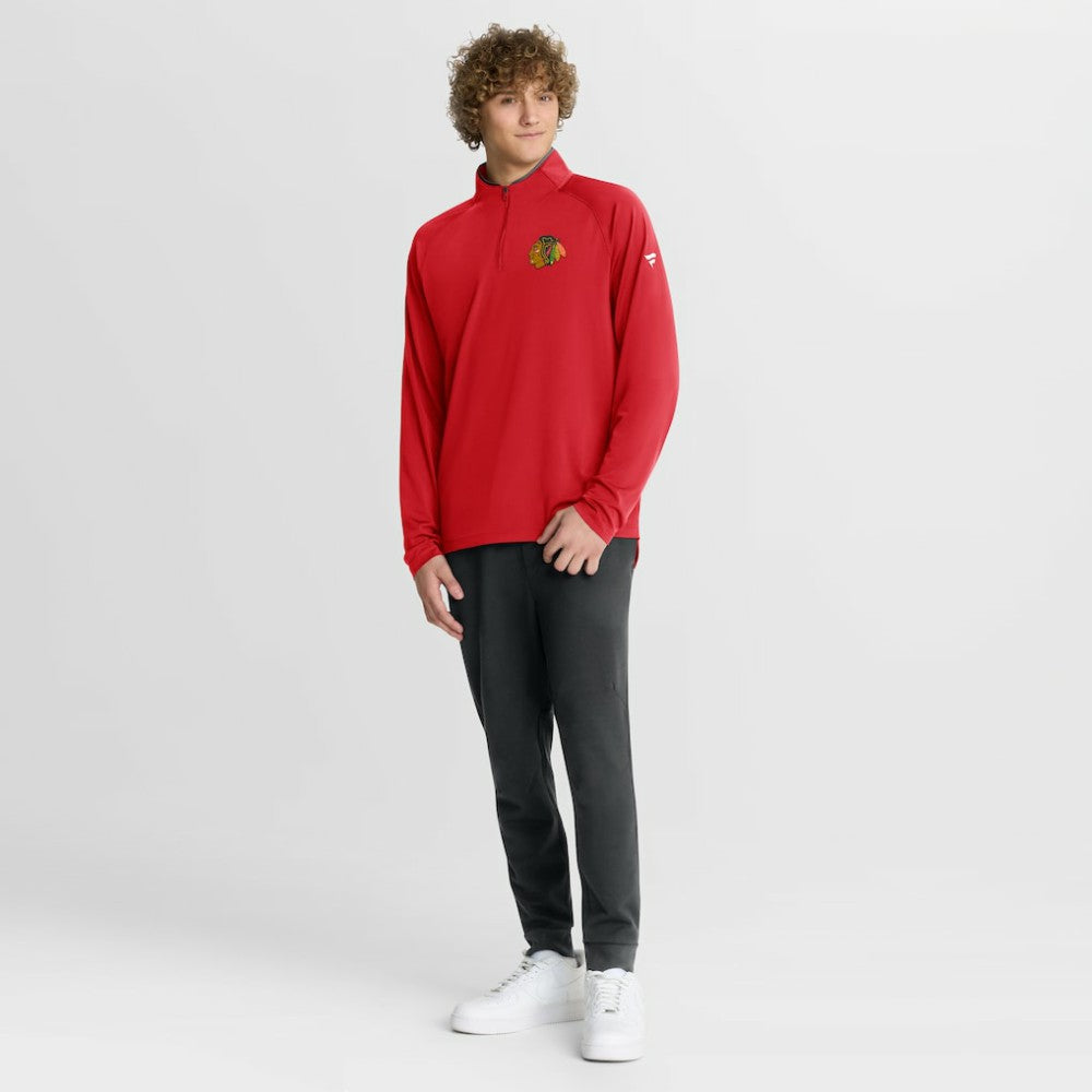 Chicago Blackhawks Fanatics Authentic Pro Rink Training Quarter-Zip Pullover On Sale