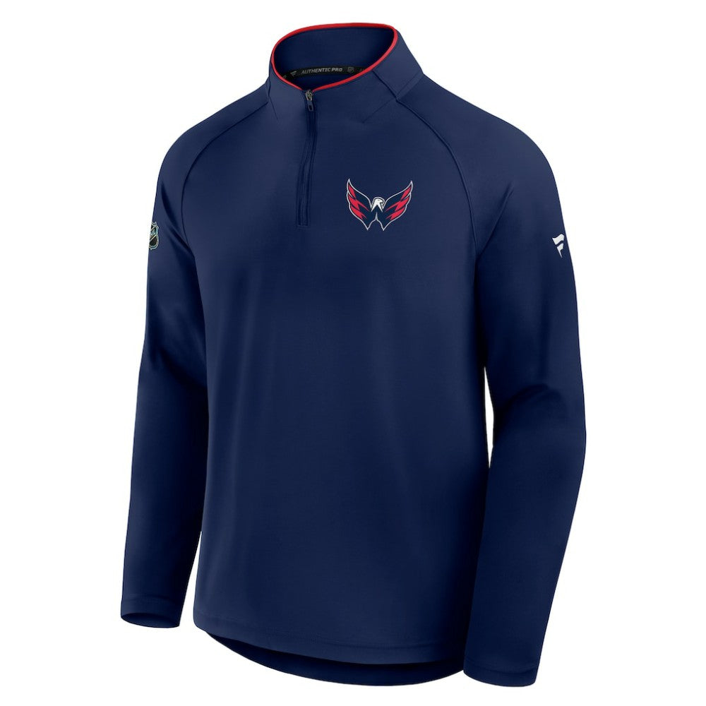 Washington Capitals Fanatics Authentic Pro Rink Training Quarter-Zip Pullover On Sale