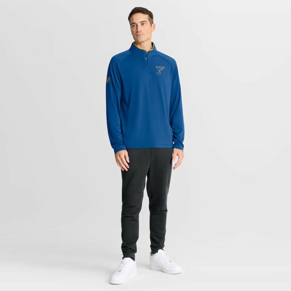 St. Louis Blues Fanatics Authentic Pro Rink Training Quarter-Zip Pullover Sale