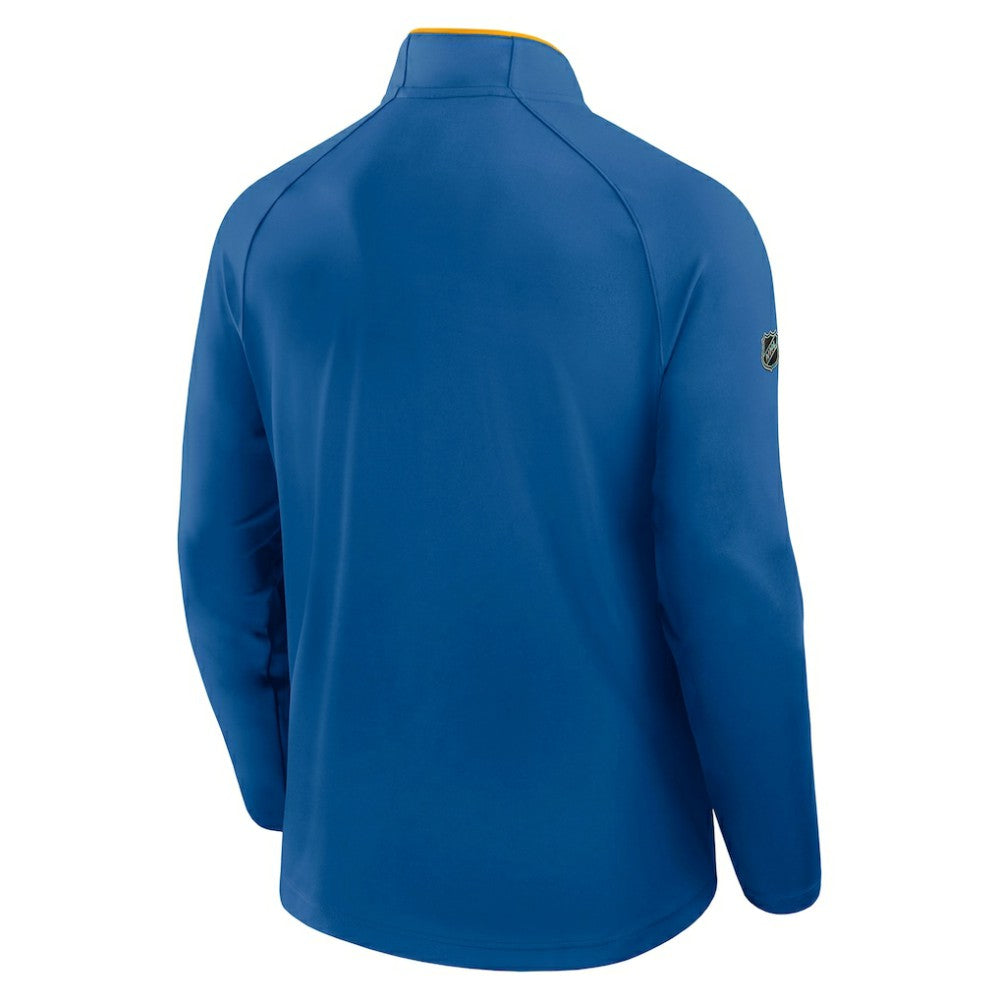 St. Louis Blues Fanatics Authentic Pro Rink Training Quarter-Zip Pullover Sale