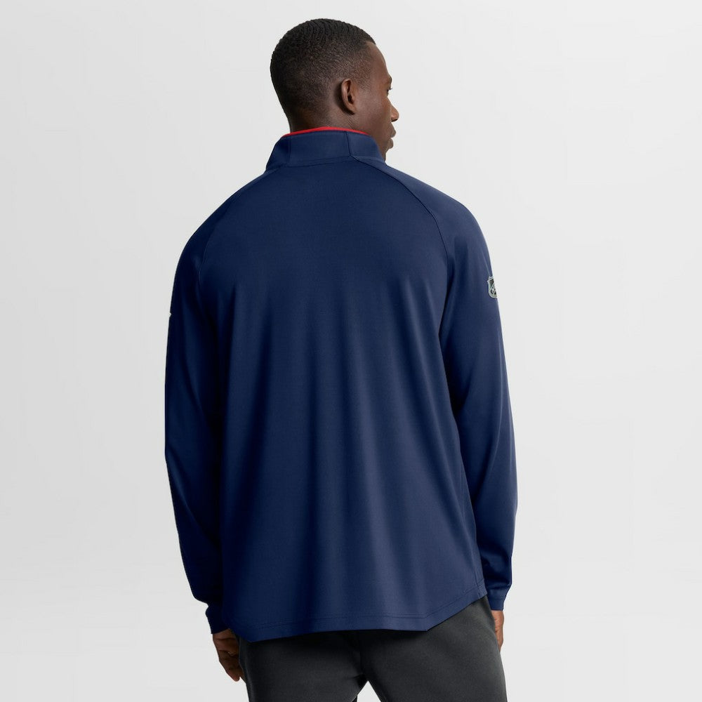 Columbus Blue Jackets Fanatics Authentic Pro Rink Training Quarter-Zip Pullover On Sale