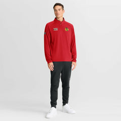 Chicago Blackhawks Fanatics Authentic Pro Rink Training Centennial Raglan Quarter-Zip Pullover Discount
