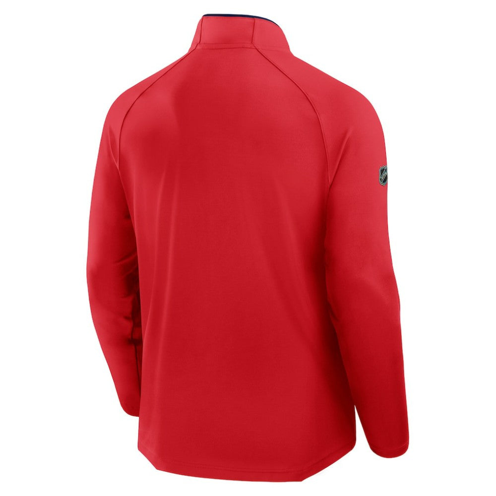 Chicago Blackhawks Fanatics Authentic Pro Rink Training Centennial Raglan Quarter-Zip Pullover Discount