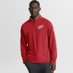 Detroit Red Wings Fanatics Authentic Pro Rink Training Centennial Raglan Quarter-Zip Pullover On Sale