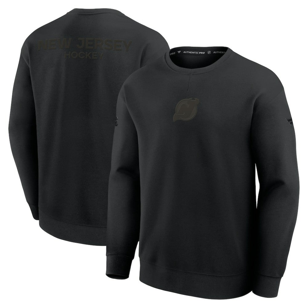New Jersey Devils Fanatics Authentic Pro Road Tri-Blend Sweatshirt Discount