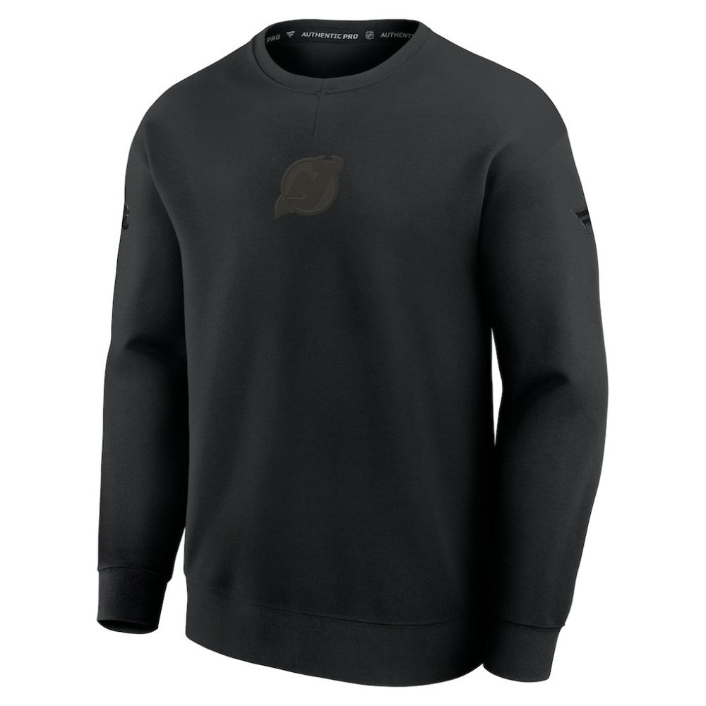 New Jersey Devils Fanatics Authentic Pro Road Tri-Blend Sweatshirt Discount