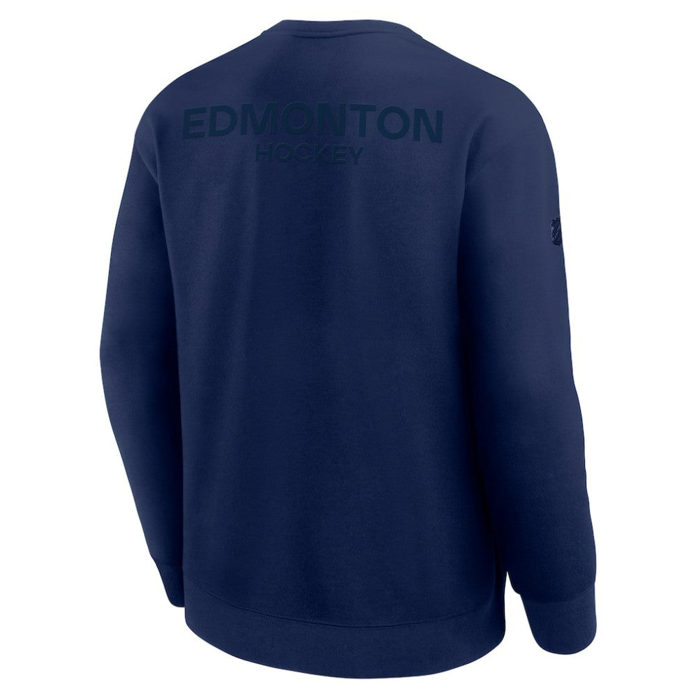 Edmonton Oilers Fanatics Authentic Pro Road Tri-Blend Sweatshirt Discount
