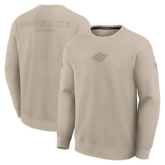 Minnesota Wild Fanatics Authentic Pro Road Tri-Blend Sweatshirt Outlet