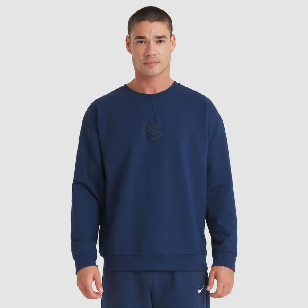 Seattle Kraken Fanatics Authentic Pro Road Tri-Blend Sweatshirt For Sale