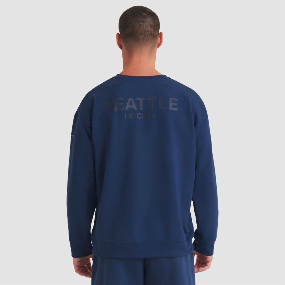Seattle Kraken Fanatics Authentic Pro Road Tri-Blend Sweatshirt For Sale