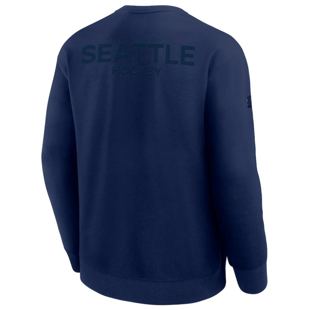 Seattle Kraken Fanatics Authentic Pro Road Tri-Blend Sweatshirt For Sale