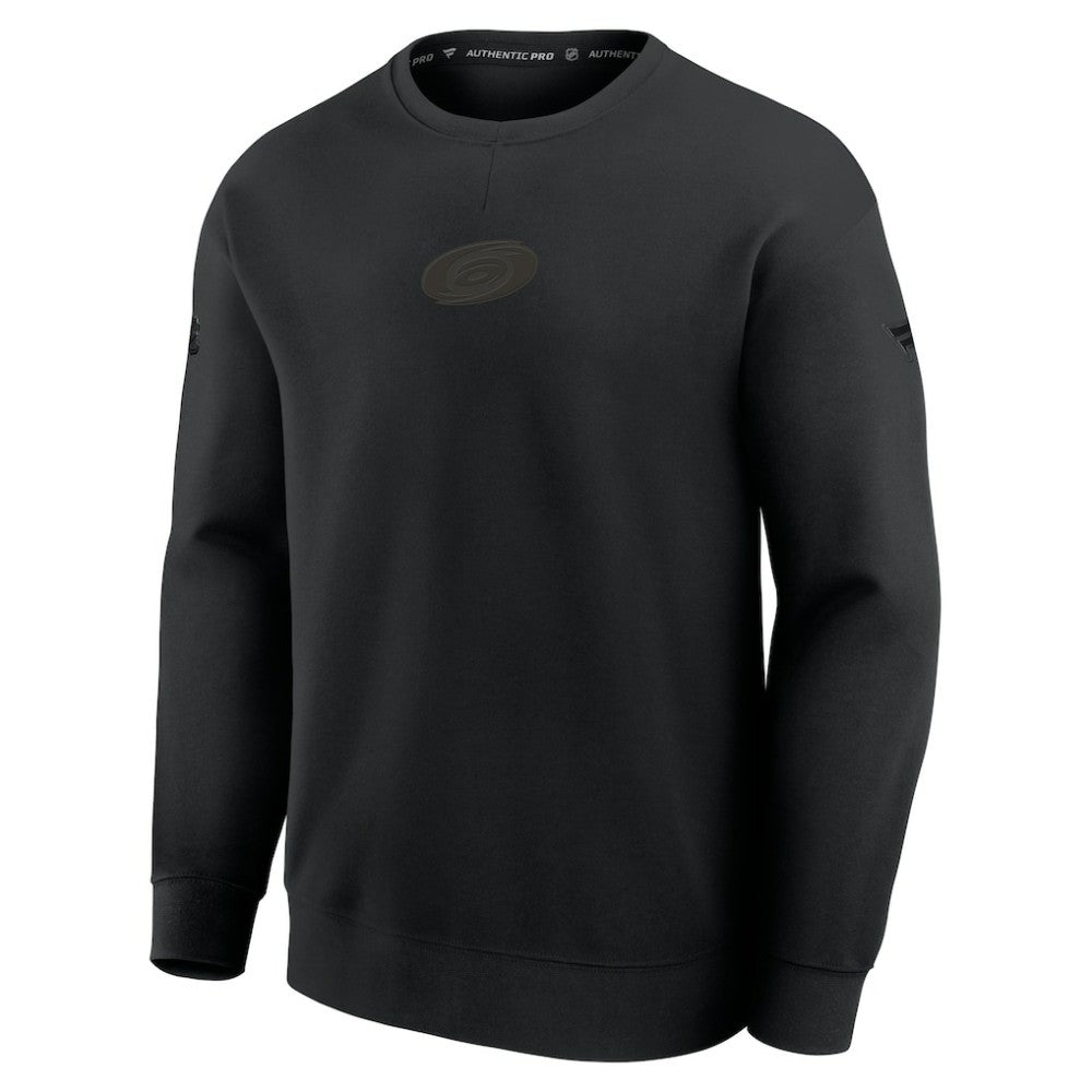 Carolina Hurricanes Fanatics Authentic Pro Road Tri-Blend Sweatshirt For Sale
