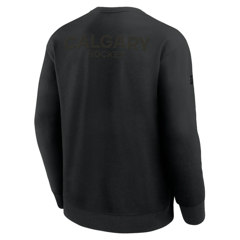 Calgary Flames Fanatics Authentic Pro Road Tri-Blend Sweatshirt Online