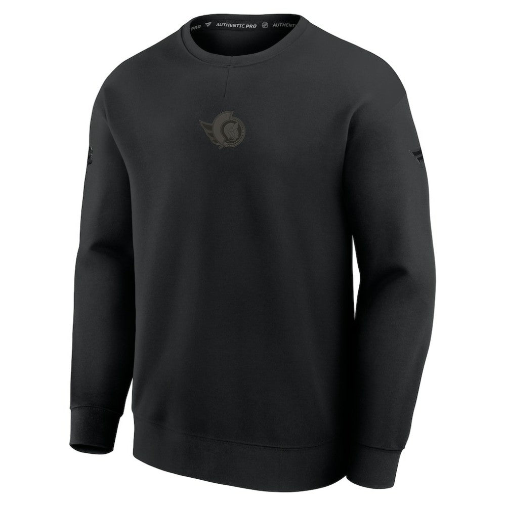 Ottawa Senators Fanatics Authentic Pro Road Tri-Blend Sweatshirt Outlet